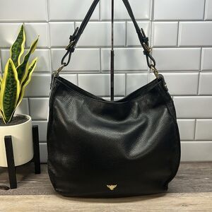 9373 Apatchy THE HARRIET BLACK LEATHER BAG